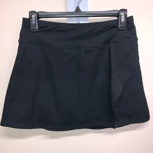 All black skort with slit Size M